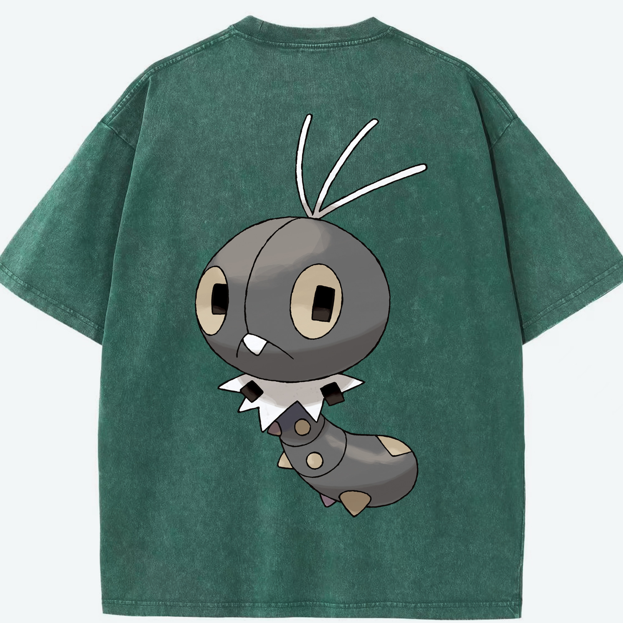 （画像用） ポケットモンスター Pokémon 綿100% ヴィンテージ風 半袖Tシャツ（背面プリント）